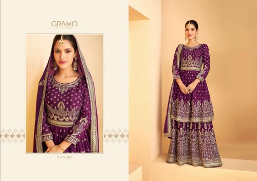 Gramo Navabi Vol 4 Fancy Georgette Designer Salwar Suit Collection